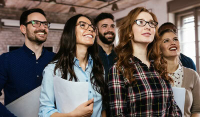 young office workers
